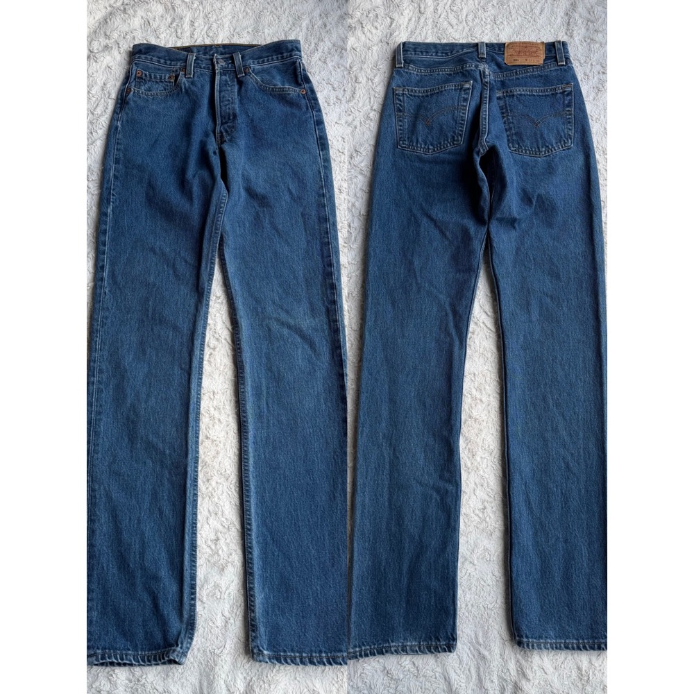 Levis 501 For Women Vintage Made in USA High Waist Slim Straight Leg Jeans 25 - Picture 10 of 12